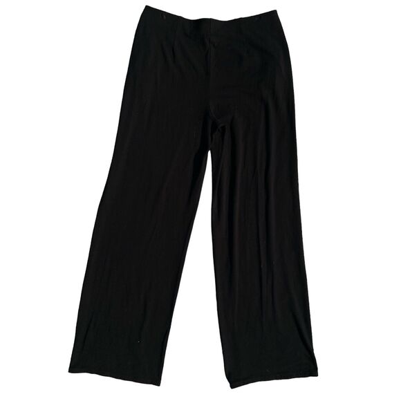 J Jill Pants Womens Size M TALL Black Wearever Collection Fit Full Wide Leg Knit - Picture 5 of 6